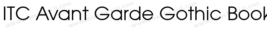 ITC Avant Garde Gothic Book BT Requ字体转换